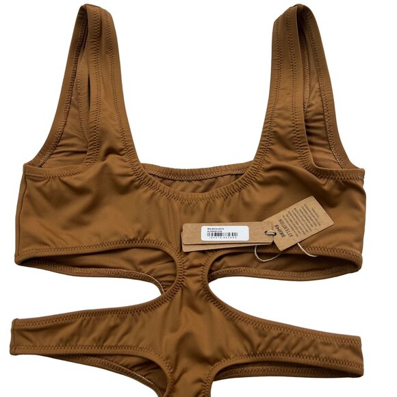 SKIMS Swim Tank Monokini Almond Womens XXS - Picture 8 of 14